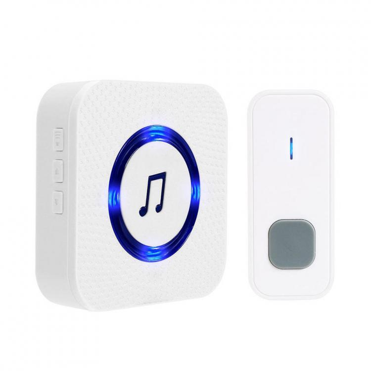 LIKEPAI wireless waterproof doorbell 55 kinds music 110dB waterproof wireless smart door bell ring doorbell N9K1 Wireless Doorbell 第1张