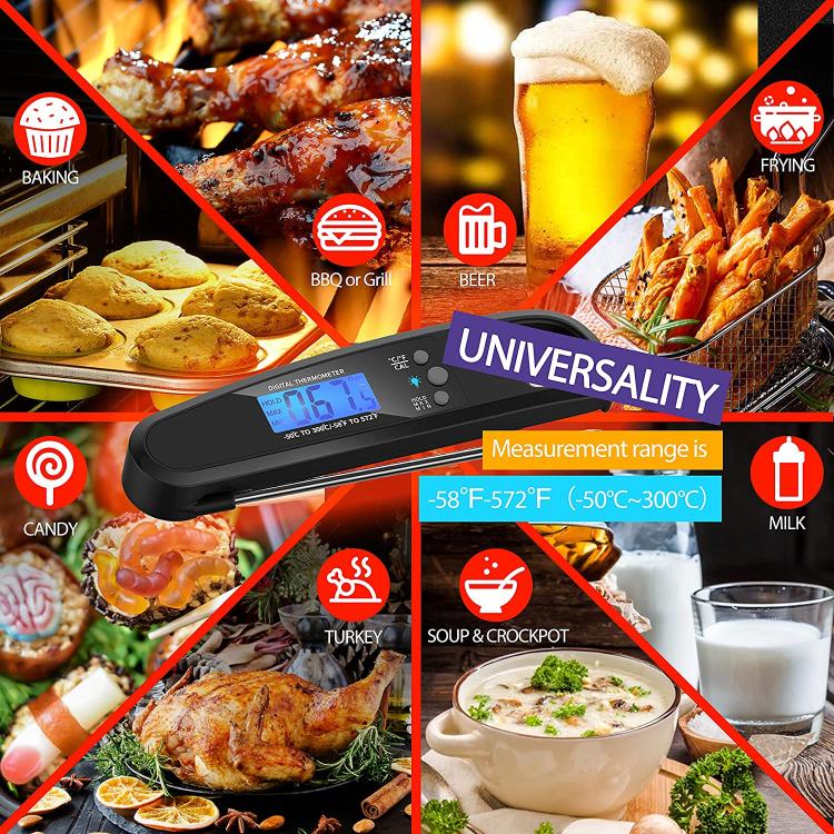 LIKEPAI Wireless Instant Read Stainless Steel Kitchen Cooking bbq Thermometer Food Thermometer Digital Meat Thermometer for Food Food thermometer 第2张