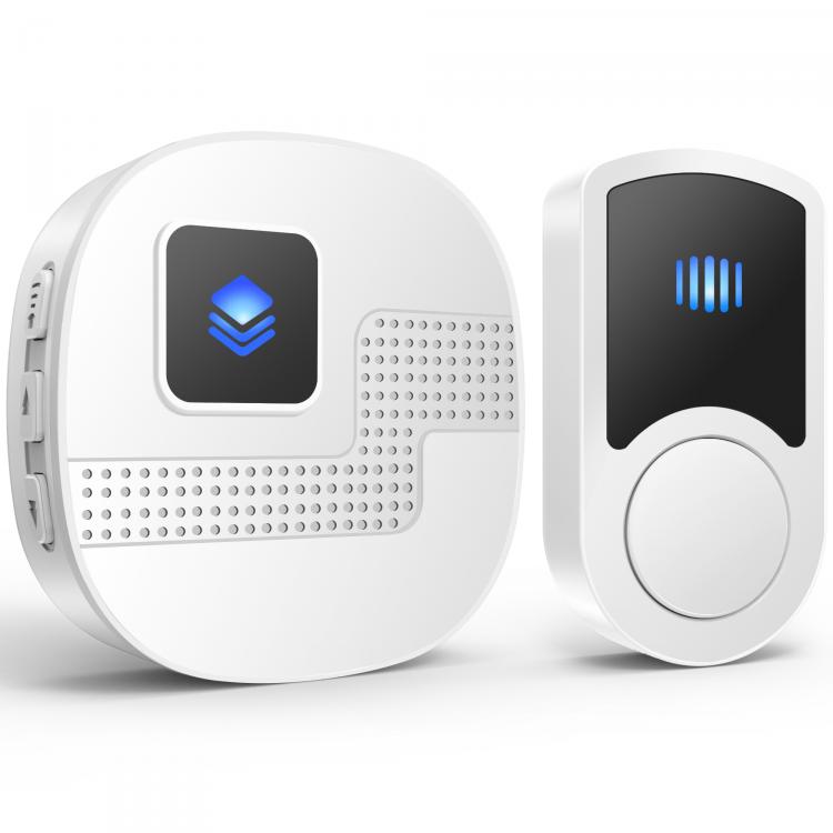 LIKEPAI Home wireless doorbell elderly pager patient help 55 music ringtones 300 meters long distance Waterproof 2022 new call N91G Wireless Doorbell 第1张