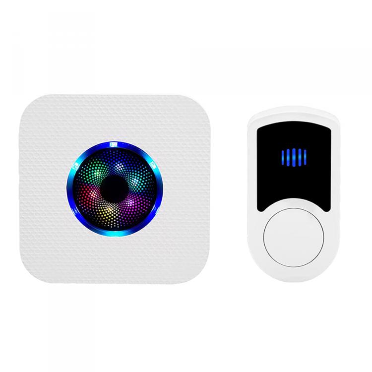 LIKEPAI Wireless Doorbell EU AU UK US Plug Smart Door Bell Battery Button 1T1 Receiver Waterproof 300M 60 Chime 110V 220V N65G-1T1 Wireless Doorbell 第1张