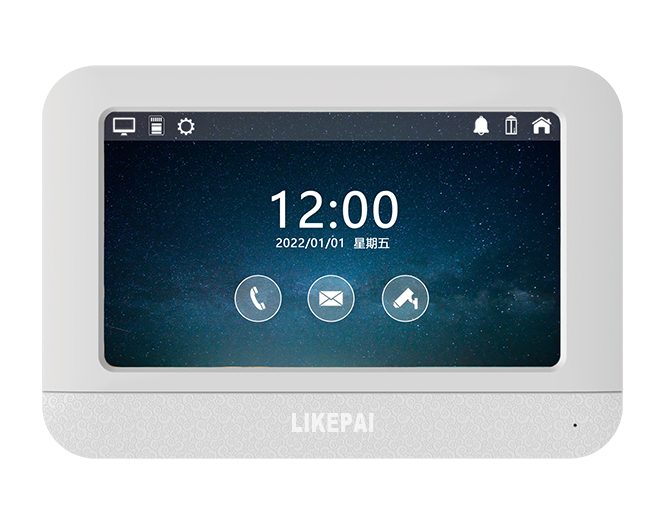 LIKEPAI P7006PD TuyaSmart Wireless IP network Intercom Two way Video intercom doorbell 7 Inch Screen indoor monitor Indoor Touch monitor 第1张