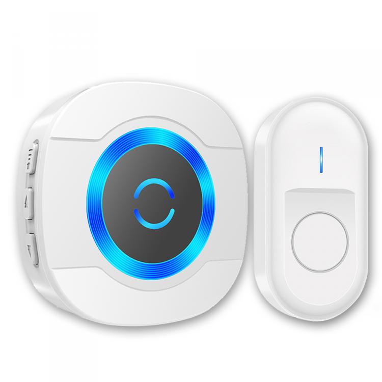 LIKEPAI battery Smart Door Bell Waterproof Wireless Doorbell 300m 55 ringtones EU AU UK US Plug 90V-260V 1 button 1 receiver N92D Wireless Doorbell 第1张