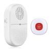 LIKEPAI 1 transmitter and 1 receiver Home wireless elderly one button help alarm call emergency response reminder