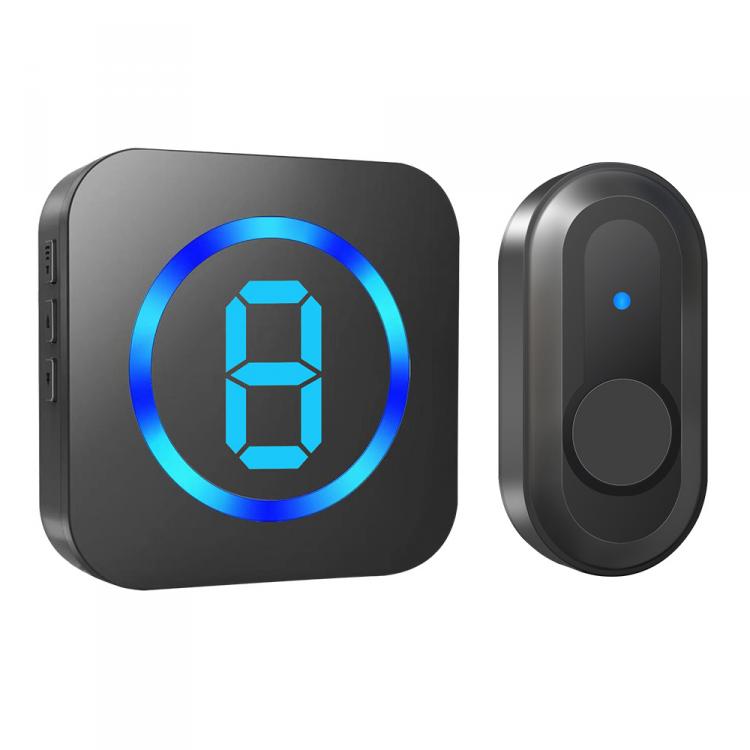 LIKEPAI Wireless Battery Doorbell Waterproof 300m Transmission AC Plug 55 Ringtones Door Bell 1 Transmitter 1 Receiver OEM ODM Wireless Doorbell 第1张