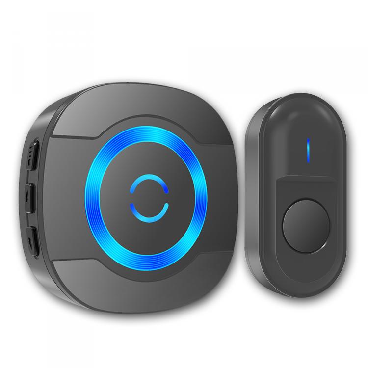 LIKEPAI battery Ring Door Bell Waterproof Wireless Doorbell 300m 55 ringtones EU AU UK US Plug 90V-260V 1 button 1 receiver N92D Wireless Doorbell 第1张