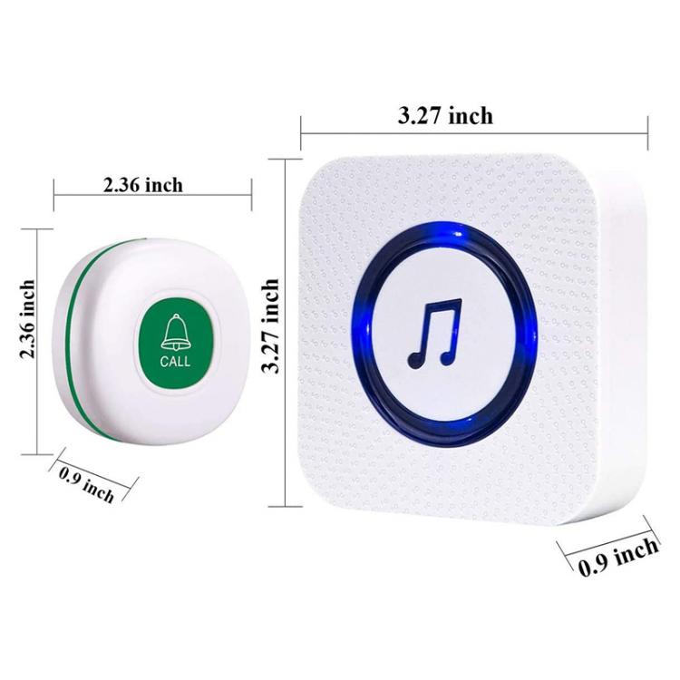 LIKEPAI personal alarm siren Panic Button Pager Smart Caregiver Call Button System with 1 Receiver + 3 Waterproof Transmitters Call Button Transmitter 第9张