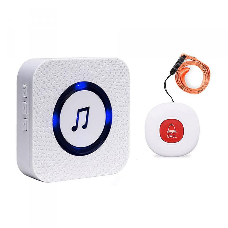 Household personal alarm elderly one button call for help doorbell wireless pager doorbell an emergency button a receiver Call Button Transmitter 第1张