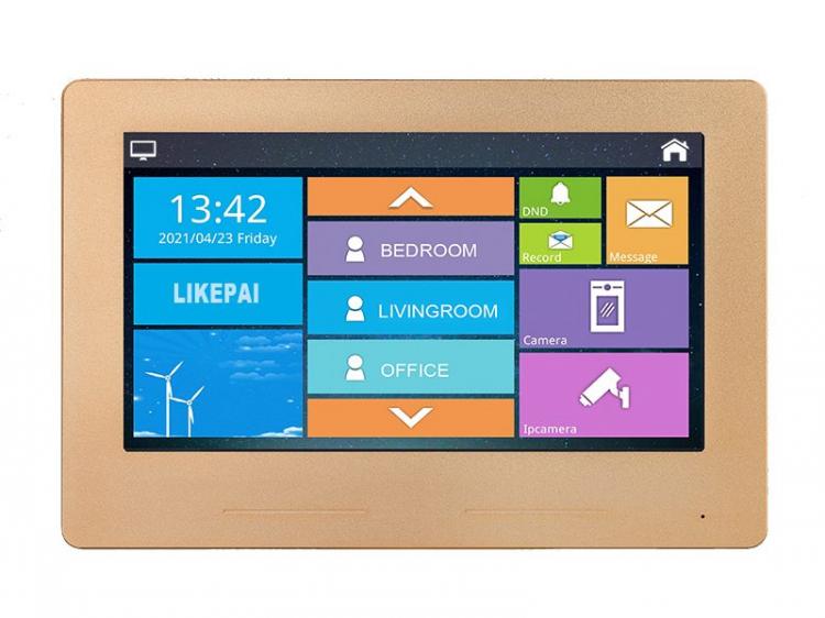 LIKEPAI IP/SIP/ network audio intercom system terminal TuyaSmart villa video intercom 10.1inch Touch screen indoor monitor Indoor Touch monitor 第1张