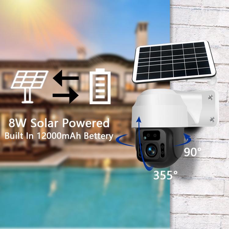 LIKEPAI New 4G IP Solar camera With 12000mAh CCTV wireless Outdoor Security camera Panel Powered Wifi Camera Solar Power Camera 第5张