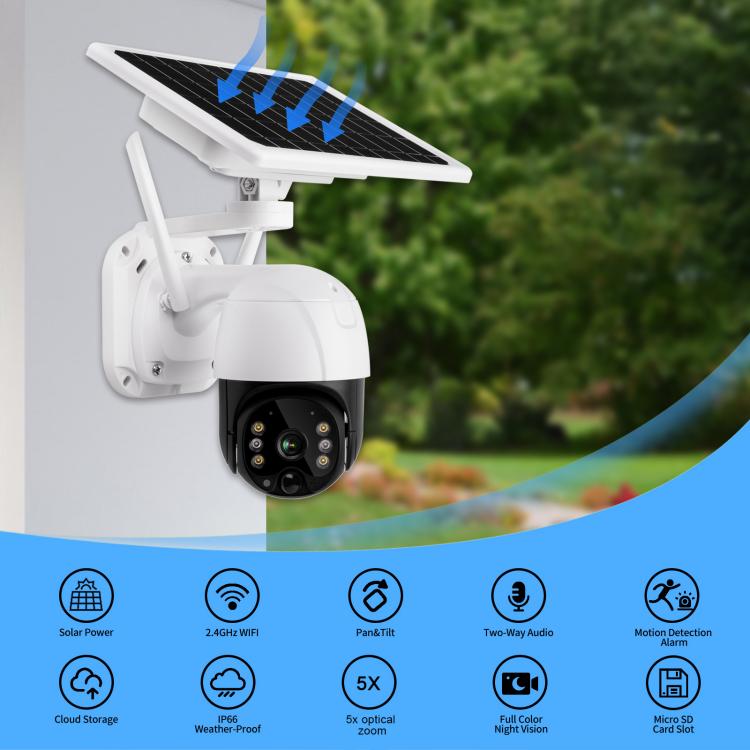 LIKEPAI Low Power 4G Solar Surveillance WIFI Wireless 3MP Outdoor Waterproof Night Vision IP Camera 360 PTZ Motion Detection Q09-5X News 第2张