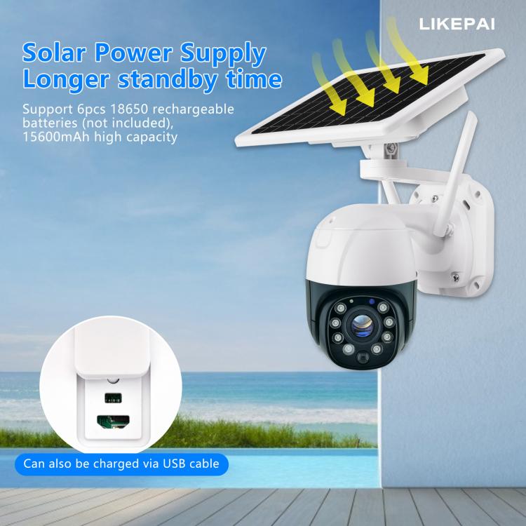 4G WIFI wireless solar powered CCTV cam 10x optical zoom 5MP 300m IR full color night vision PTZ outdoor waterproof IPC camera News 第1张