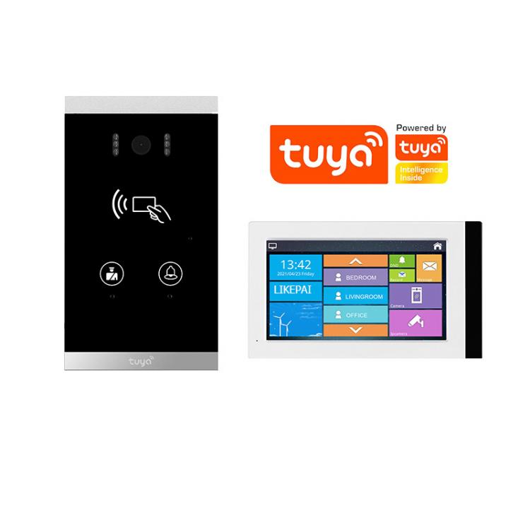 Video door phone intercom face recognition tuya smart villa Remote unlock access control system News 第1张