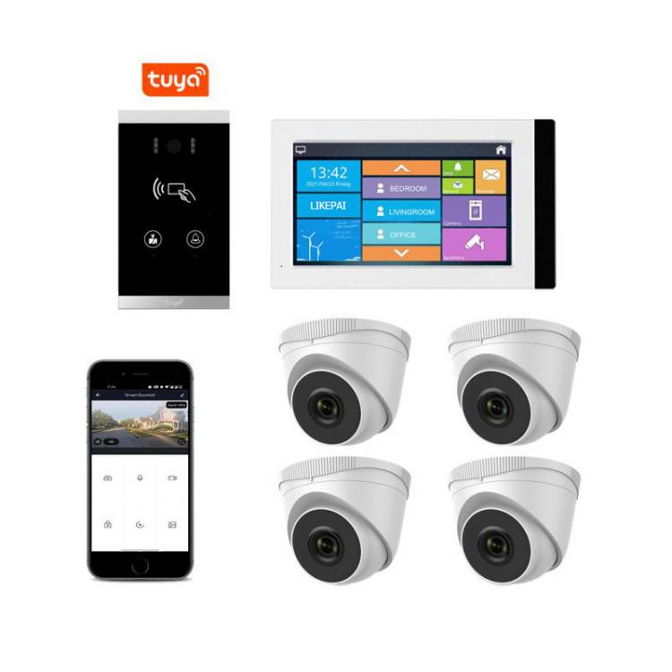 Video door phone intercom face recognition tuya smart villa Remote unlock access control system News 第4张