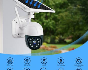LIKEPAI TuyaSmart low-power 4G solar PTZ Camera 5X Zoom outdoor waterproof IP CCTV Night Vision WIFI Camera With 32G Sim Card