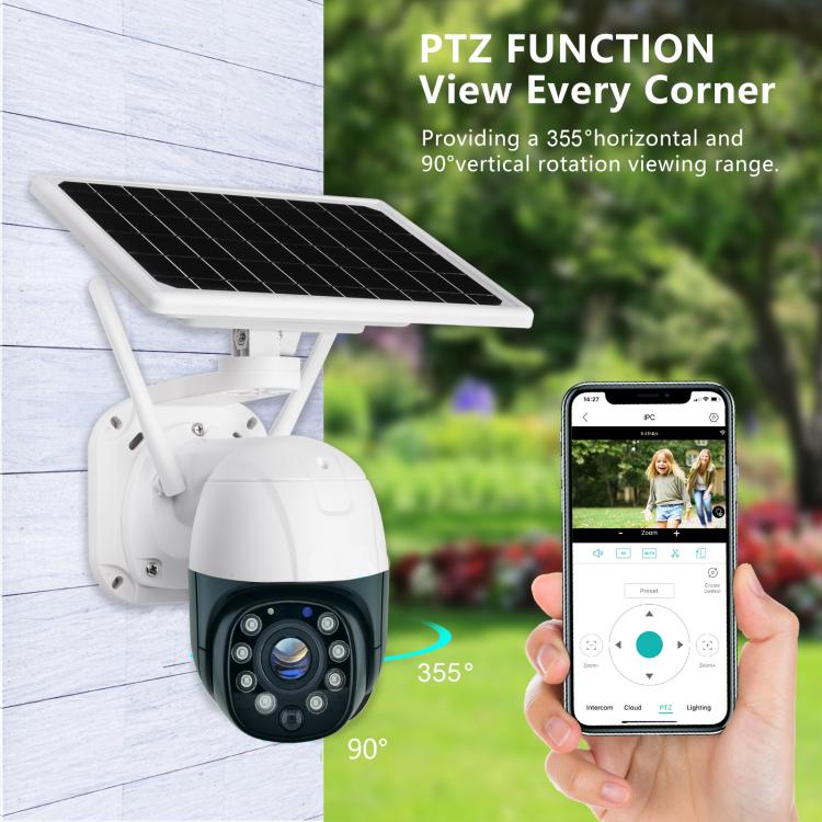 TUYA 4G WIFI Wireless Solar Camera Outdoor PTZ Monitoring 10X Optical Zoom Waterproof 3km Infrared Night Vision Security IPC Cam News 第1张