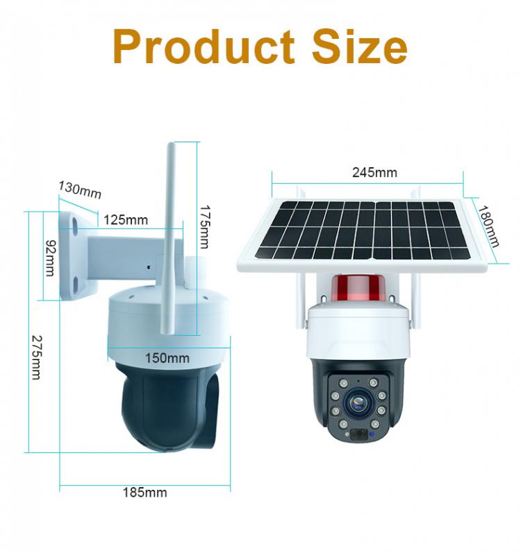 5MP solar monitoring Network camera support 30X zoom to see 2km away 4G/WIFI low power outdoor waterproof 4K HD Night vison News 第4张