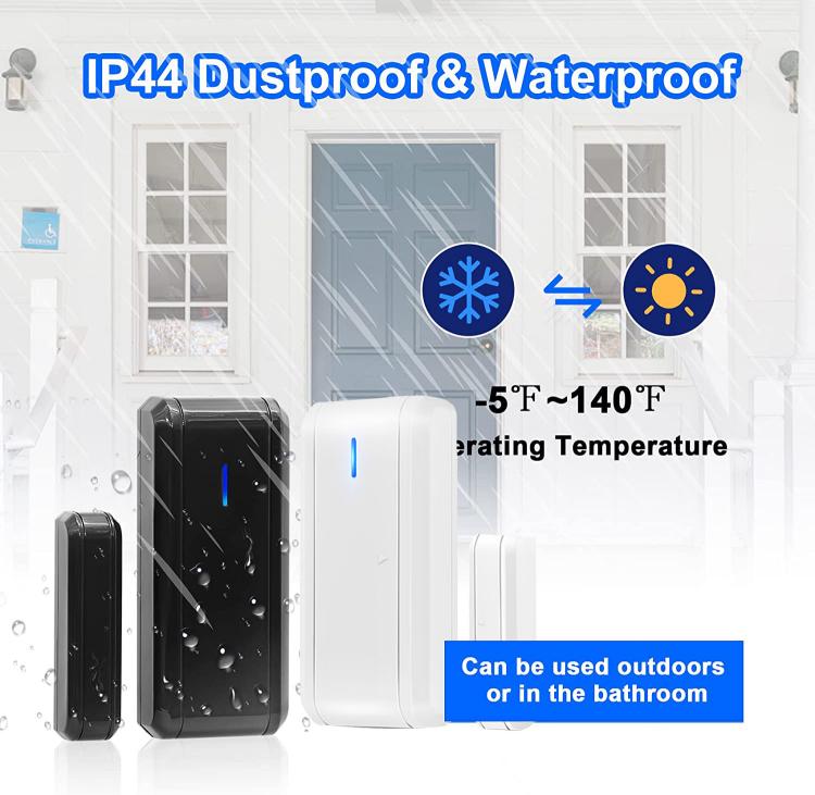 LIKEPAI Wireless Doorbell EU AU UK US Plug Door window Sensor for Home Office Door Open Alarm with 1000Ft Range 55 Ringtone Door Sensor Transmitter 第6张