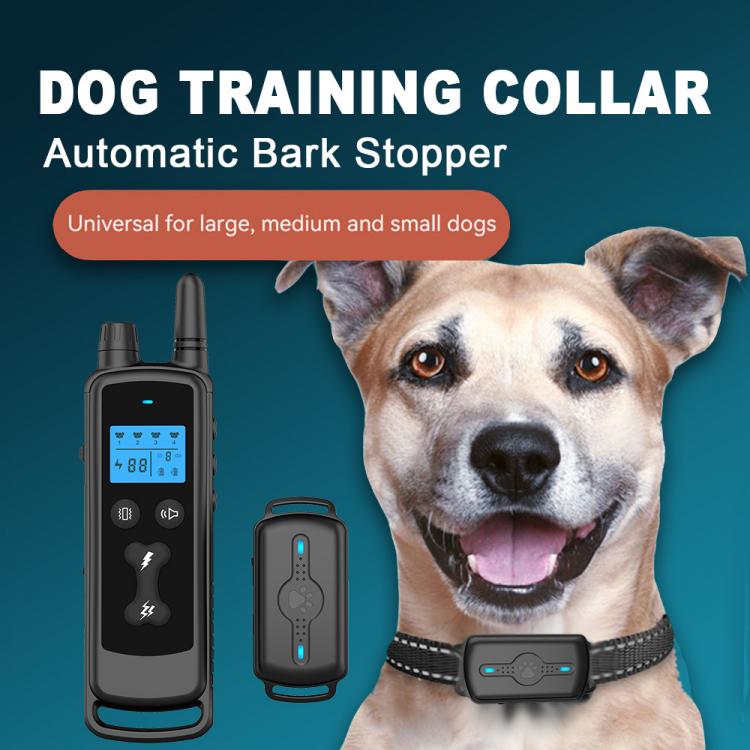 Dog Electric Training Collar 700m Remote Control Electronic Shock With Lock Mode Waterproof Dog Bark-stop Collar Set For Dogs Dog training collar 第3张