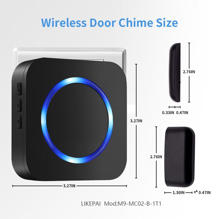 LIKEPAI Doors and windows open induction detection alarm 55 doorbells music reminder wireless 300 meters Door Sensor Transmitter 第3张