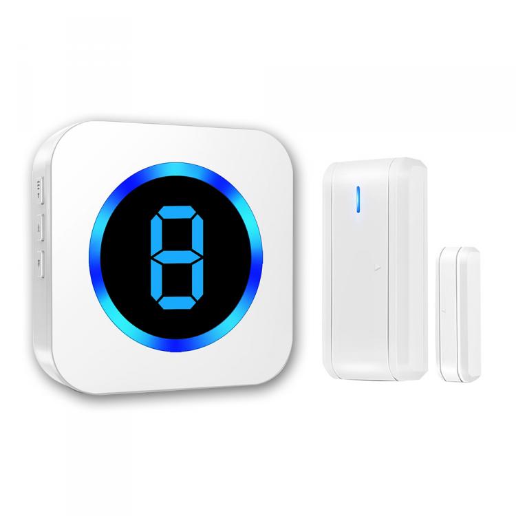 LIKEPAI Wireless Doorbell EU AU UK US Plug Door window Sensor for Home Office Door Open Alarm with 1000Ft Range 55 Ringtone Door Sensor Transmitter 第2张