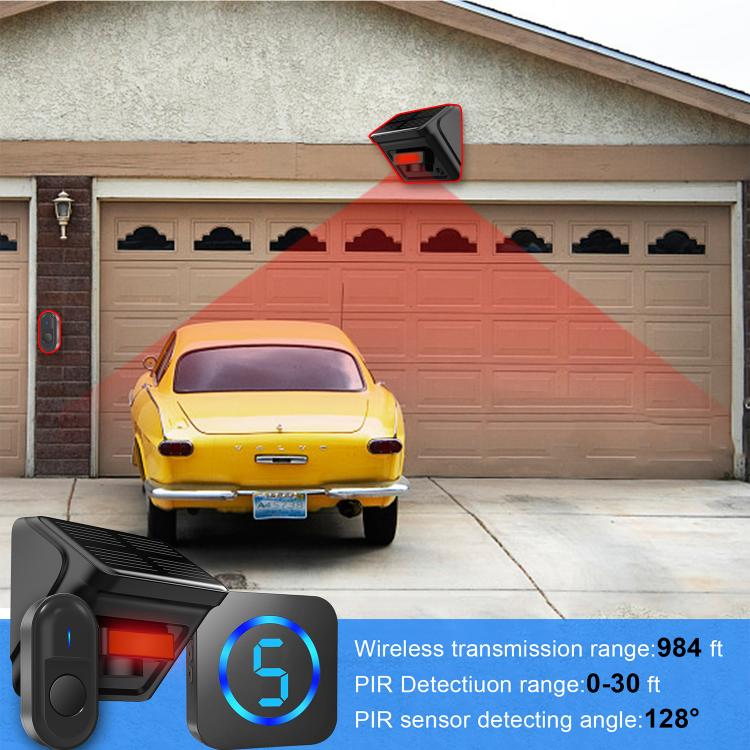 Driveway alarm outdoor yard garage PIR infrared sensor detection alarm equipment home security burglar system 300m distance News 第5张